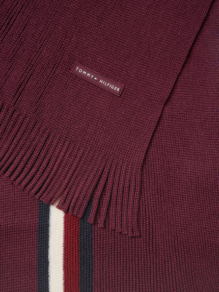 Tommy Hilfiger Schal aus Woll-Mix Bordeaux 2