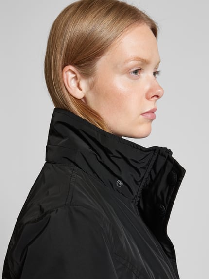 Wellensteyn Getailleerde parka met imitatiebont, model 'STAVANGER' Zwart - 3