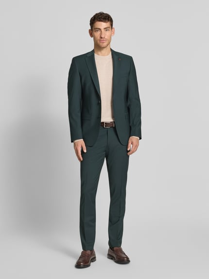 ROY ROBSON Garnitur o kroju slim fit w jednokolorowym designie Zielony 1