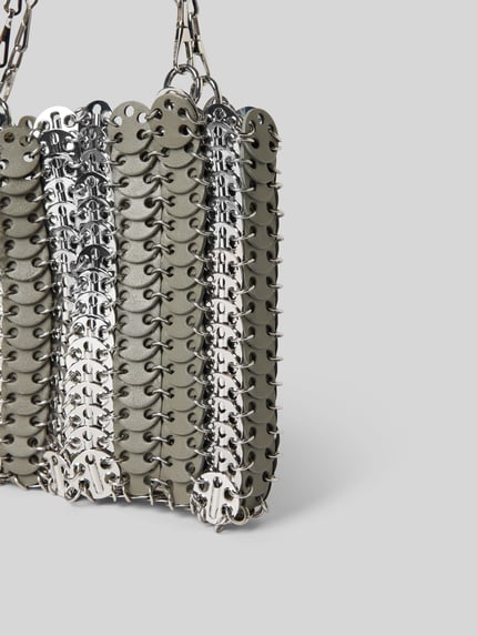 Rabanne Handtas met labeldetail Zilver - 3