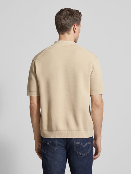Selected Relaxed Fit Poloshirt aus reiner Baumwolle Modell 'DANE' Offwhite 5