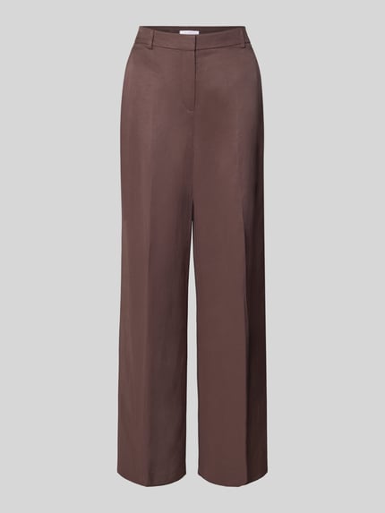 Straight Fit Stoffhose mit Bügelfalten Shop The Look MANNEQUINE