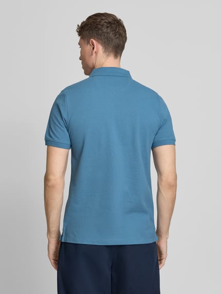s.Oliver RED LABEL Regular Fit Poloshirt aus reiner Baumwolle Bleu 5