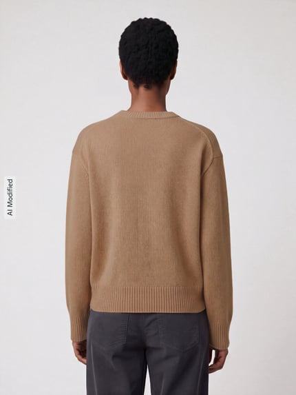 Jake*s Casual Regular Fit Pullover aus reiner Wolle Camel 5