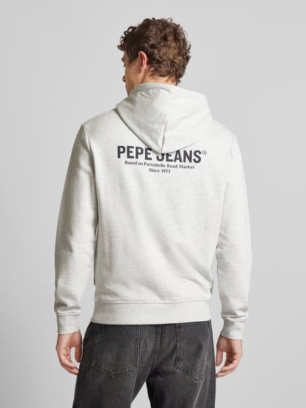Pepe Jeans Hoodie met labelprint  Lichtgrijs - 5