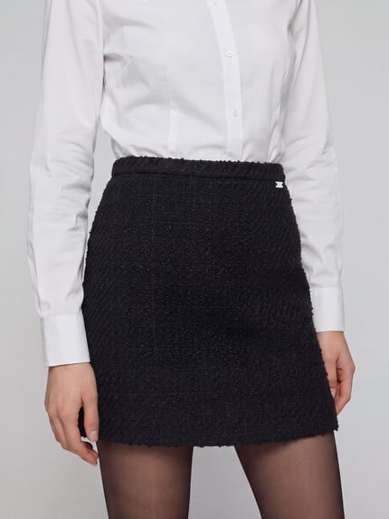 Calvin Klein Womenswear Minirock mit Logo-Detail Black 3