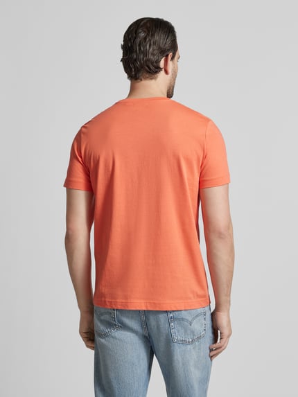 Tom Tailor T-shirt o kroju regular fit z czystej bawełny Koralowy 5