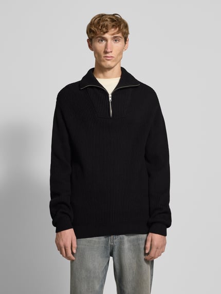 Redefined Rebel Troyer mit gerippten Abschlüssen Modell 'RIVER' Black 4