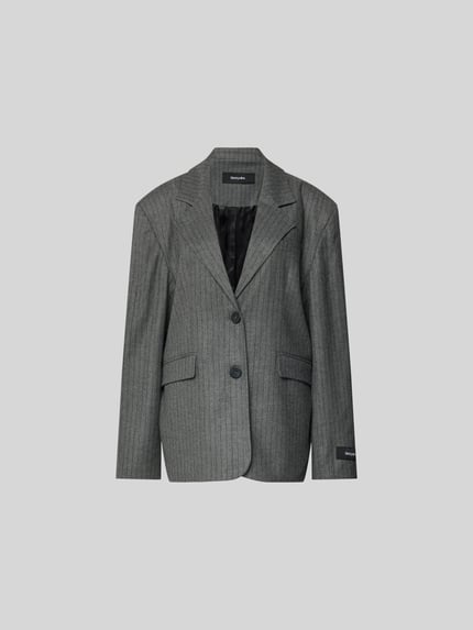 Relaxed fit blazer van viscosemix Shop The Look MANNEQUINE