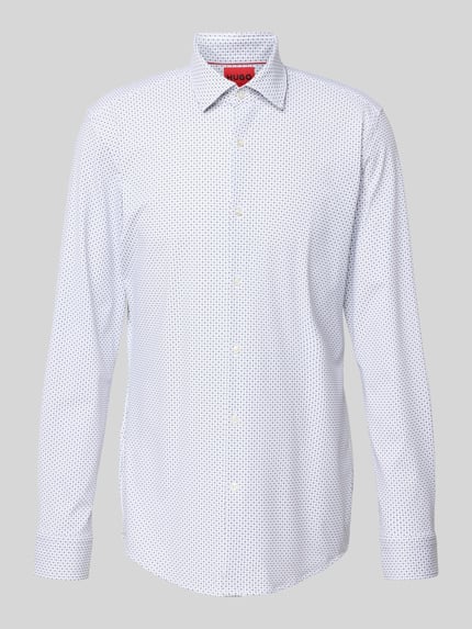 HUGO Slim fit zakelijk overhemd met knoopsluiting, model 'Kenno' Wit - 2