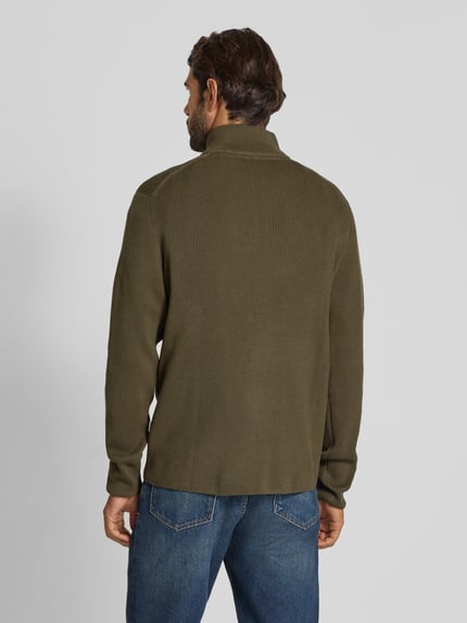 Lindbergh Gebreide pullover met schipperskraag Olijfgroen - 5