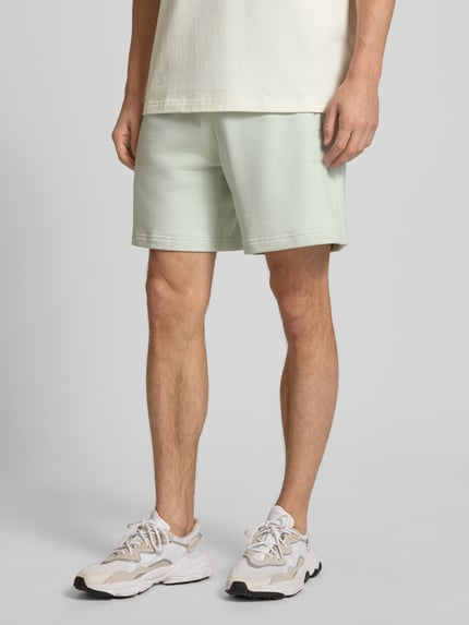 adidas Originals Relaxed Fit Sweatshorts aus reiner Baumwolle mit Logo-Stitching Lind 4