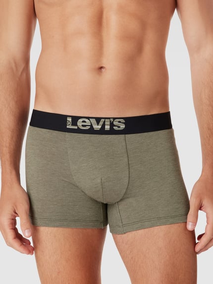 Levi's® Trunks mit Label-Stitching Oliv 3
