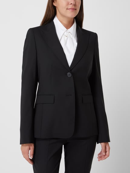 windsor. Blazer van scheerwolmix Zwart - 4