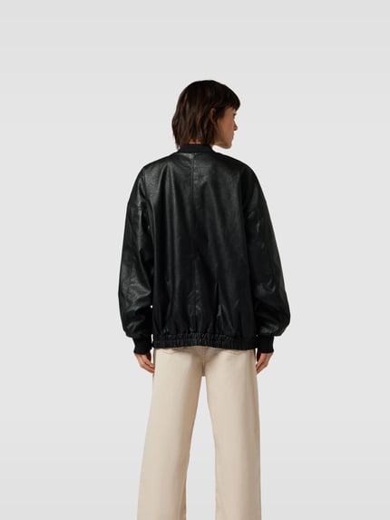 Designers Remix Bomberjack met elastische band Zwart - 5
