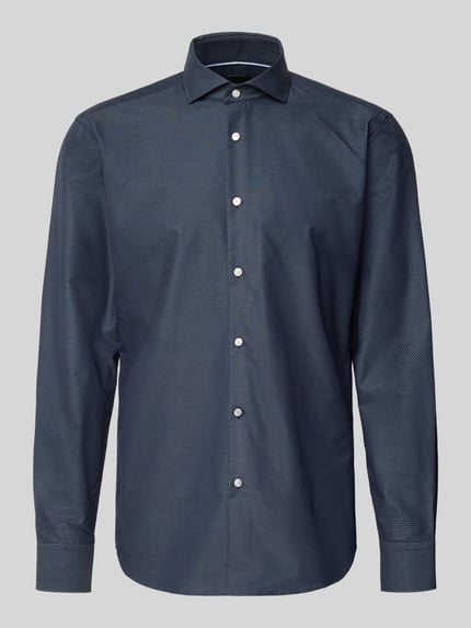 BOSS Regular Fit Businesshemd aus reiner Baumwolle Modell 'H-JOE-SP' Marine 2