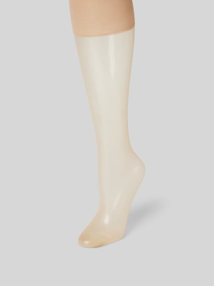 FALKE 12 DEN Feinkniestrümpfe Modell 'SHELINA 12' Beige Melange 1