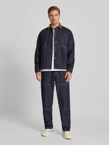 Forét Koszula wierzchnia o kroju regular fit z wpuszczanymi kieszeniami model ‘BERRY’ Ciemnoniebieski 1