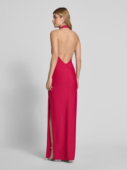 Laona Neckholder-Abendkleid mit Wasserfall-Ausschnitt Pink 5