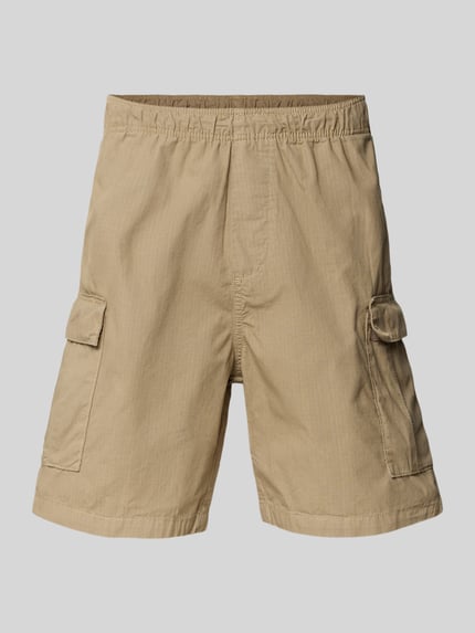 REVIEW Korte cargobroek met elastische band Taupe - 2