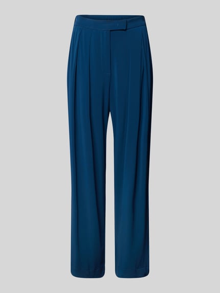 MM by Max Mara Spodnie materiałowe w jednolitym kolorze model ‘GIOCHI’ Błękitny 2