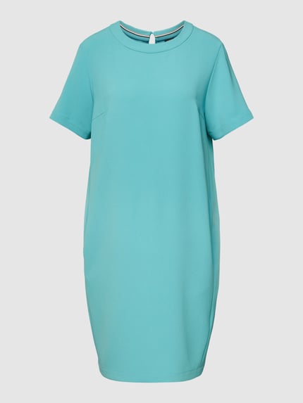 BOSS T-Shirt-Kleid mit Rundhalsausschnitt Modell 'DAGANA' Helltuerkis 2