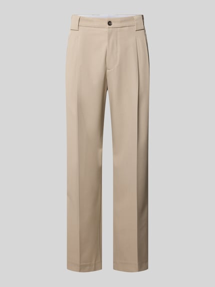 Stoffhose mit Bügelfalten und Eingrifftaschen Shop The Look MANNEQUINE