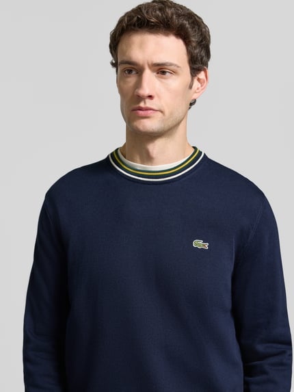 Lacoste Regular fit pullover van pure wol Marineblauw - 3