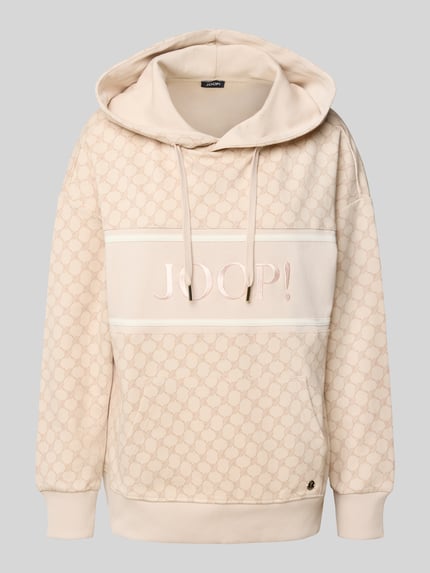 JOOP! Hoodie met kangoeroezak Middenbruin - 2