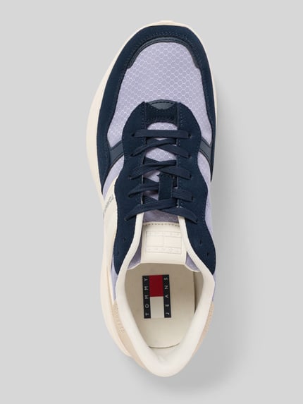 Tommy Jeans Lage sneaker met labeldetail en vetersluiting Donkerblauw - 3