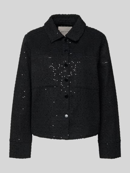 Regular fit jeansjack met pailletten Model 'SHOW' Shop The Look MANNEQUINE