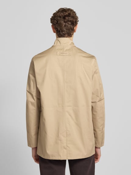 Barbour regular fit functioneel jack met tweewegritssluiting Steengrijs - 5