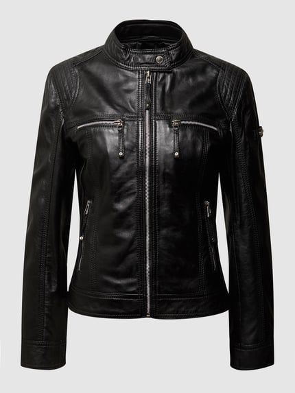 Cabrini Lederjacke im Biker-Look Black 2