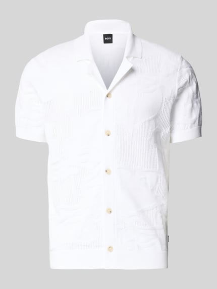 BOSS Regular Fit Freizeithemd aus Baumwoll-Strick Modell 'C-NOY' Weiss 2
