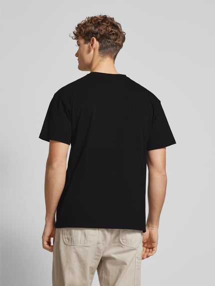 Carhartt Work In Progress T-shirt met labelstitching Zwart - 5