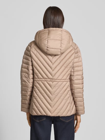 MICHAEL Michael Kors Regular Fit Steppjacke mit Kapuze Modell 'Chevron' Beige 5