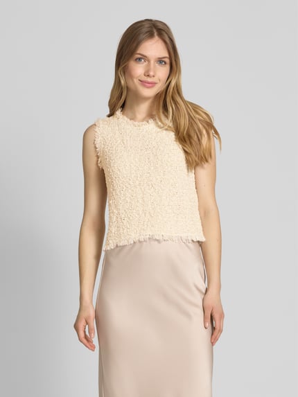 Marc Cain Tanktop in gebreide look Zand - 4