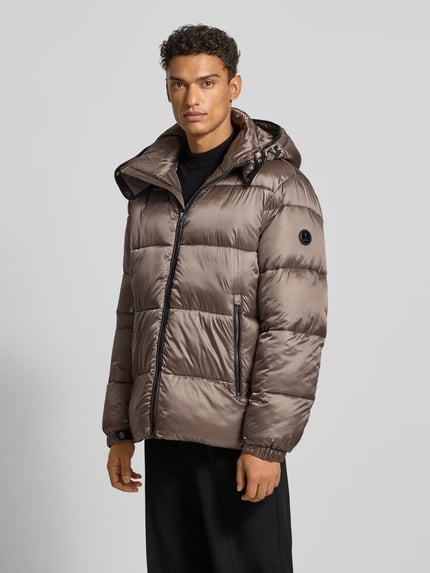 JOOP! COLLECTION Gewatteerd jack met ritszakken Middenbruin - 4