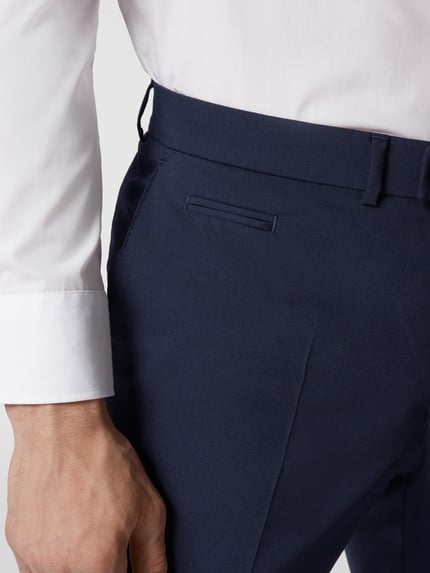 Brax Regular Fit Hose aus Schurwoll-Mix mit Stretch-Anteil Modell 'Enrico' Marine 3