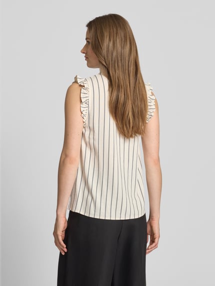 Selected Blusentop aus Viskose-Leinen-Mix Modell 'VIVA' Beige 5