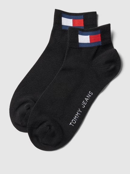 Tommy Hilfiger Sneakersocken mit Logo-Print im 2er-Pack Black 1