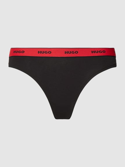 HUGO String mit elastischem Label-Bund Modell 'Carousel' Rot 1