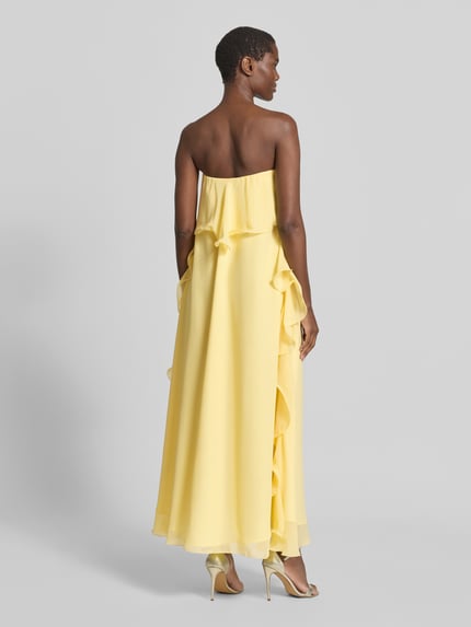 VERO MODA Maxikleid aus Chiffon Modell 'IRIS' Hellgelb 5