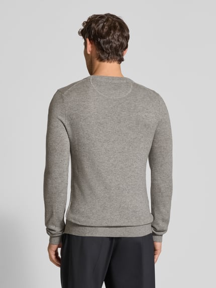 MCNEAL Gebreide pullover van wolmix met kasjmiermix Grafiet gemêleerd - 5