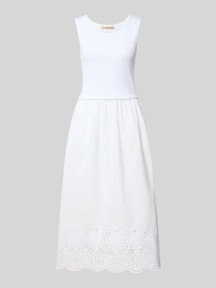 Midikleid mit Lochstickerei Shop The Look MANNEQUINE