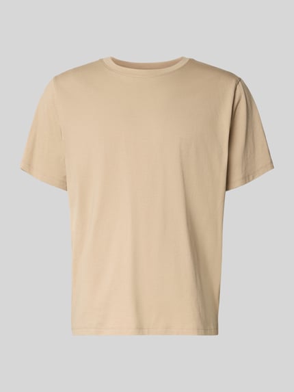 Selected Regular Fit T-Shirt aus reiner Baumwolle Modell 'ASPAN' Taupe 2