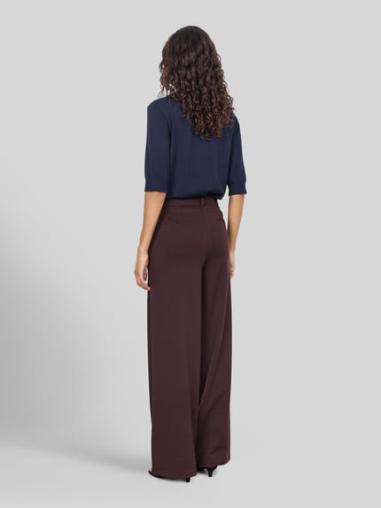 Soyaconcept Weite Hose mit Viskose-Anteil Modell 'DANIELA 9' Dunkelbraun 4