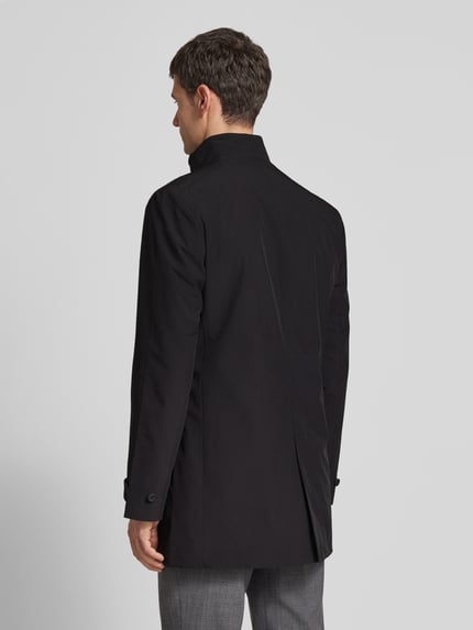 s.Oliver BLACK LABEL Regular fit lange jas met waterafstotende functie en opstaande kraag Zwart - 5