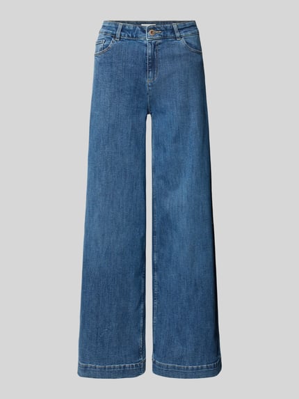 Christian Berg Woman Super Wide Fit Jeans im 5-Pocket-Design Marine Melange 2