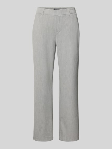 Produktfoto, Spodnie Straight Leg Hose mit Viskose-Anteil Model 'MAYA' von Vero Moda, efekt: jednolity kolor, melanż, krój straight leg, niski stan, wyhaftowane logo, elastyczny ściągacz, wpuszczane kieszenie